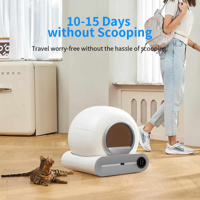 Smart Self-Cleaning Litter Box — Low-Step Ultra-Safe Automatic Care