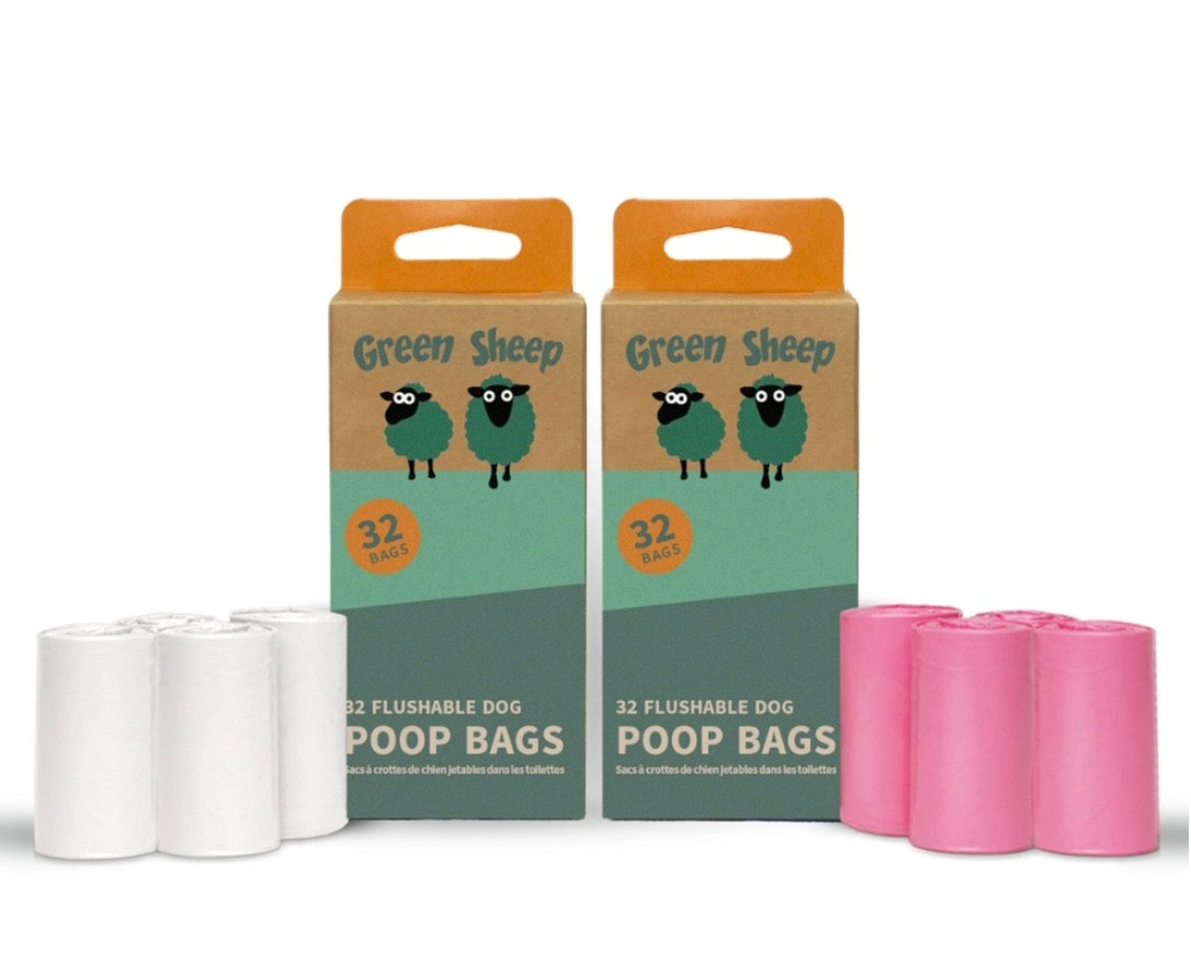 Flushable Poop Bags - 32pk