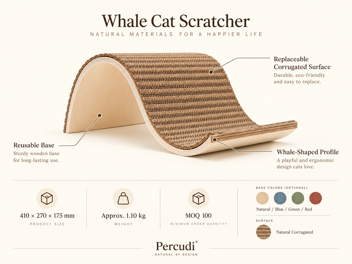 Replaceable cat scratching surface system showing reusable frame and fresh scratching insert