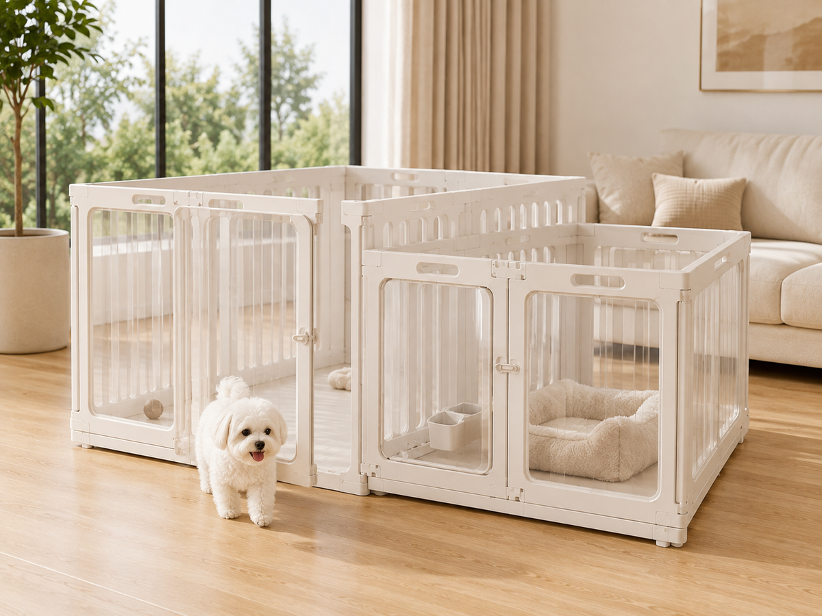 Clear Acrylic pet fence product direction