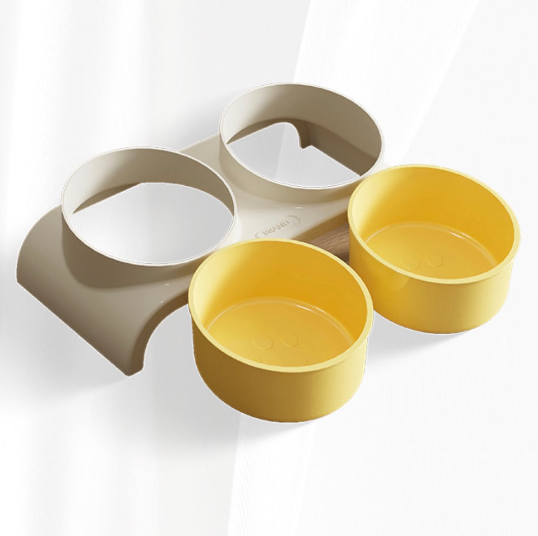 Double Pet Bowl – Eco-friendly PP Food & Water Feeder （Basic Version）
