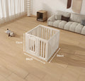 Modular Clear Acrylic Dog Playpen with Gate for Indoor Living