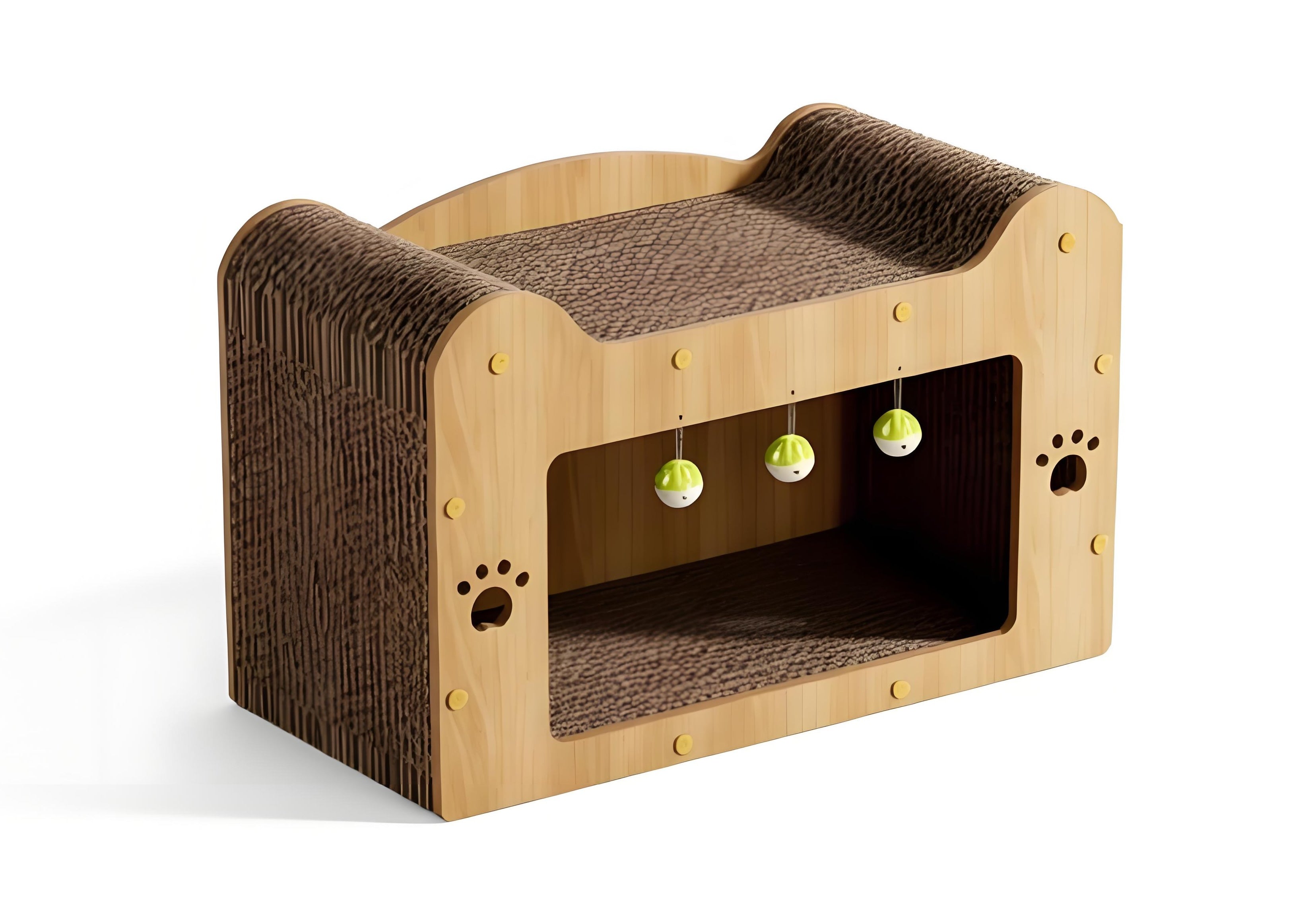Wear-Resistant & Mess-Free All-in-One Vertical Cat Tree House