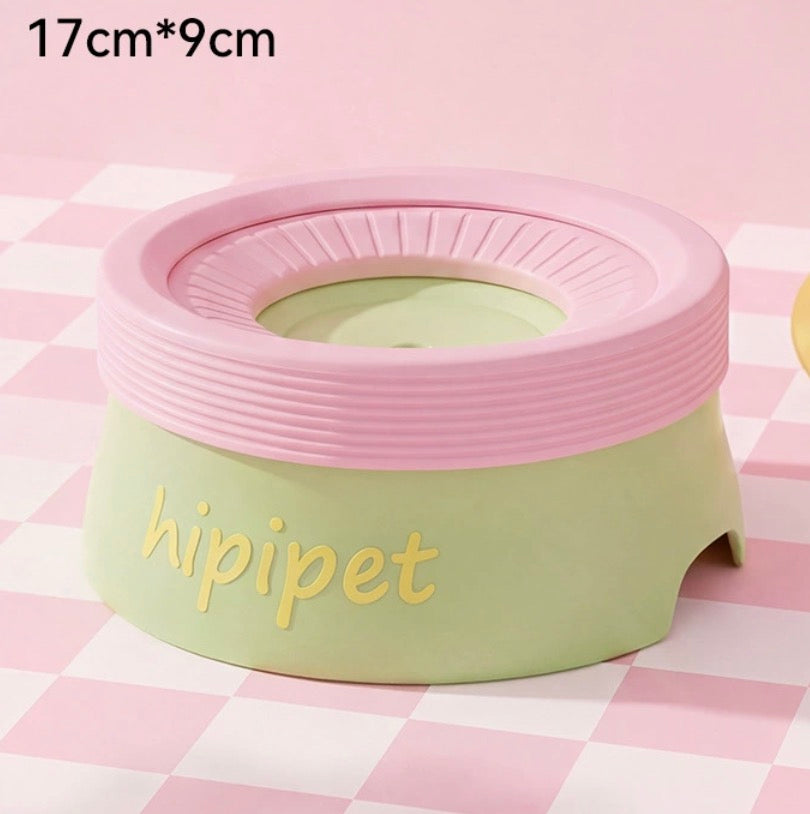 Splash-Free Floating Pet Water Bowl, Spill-Proof & Dust-Proof Food-Grade PP Dispenser