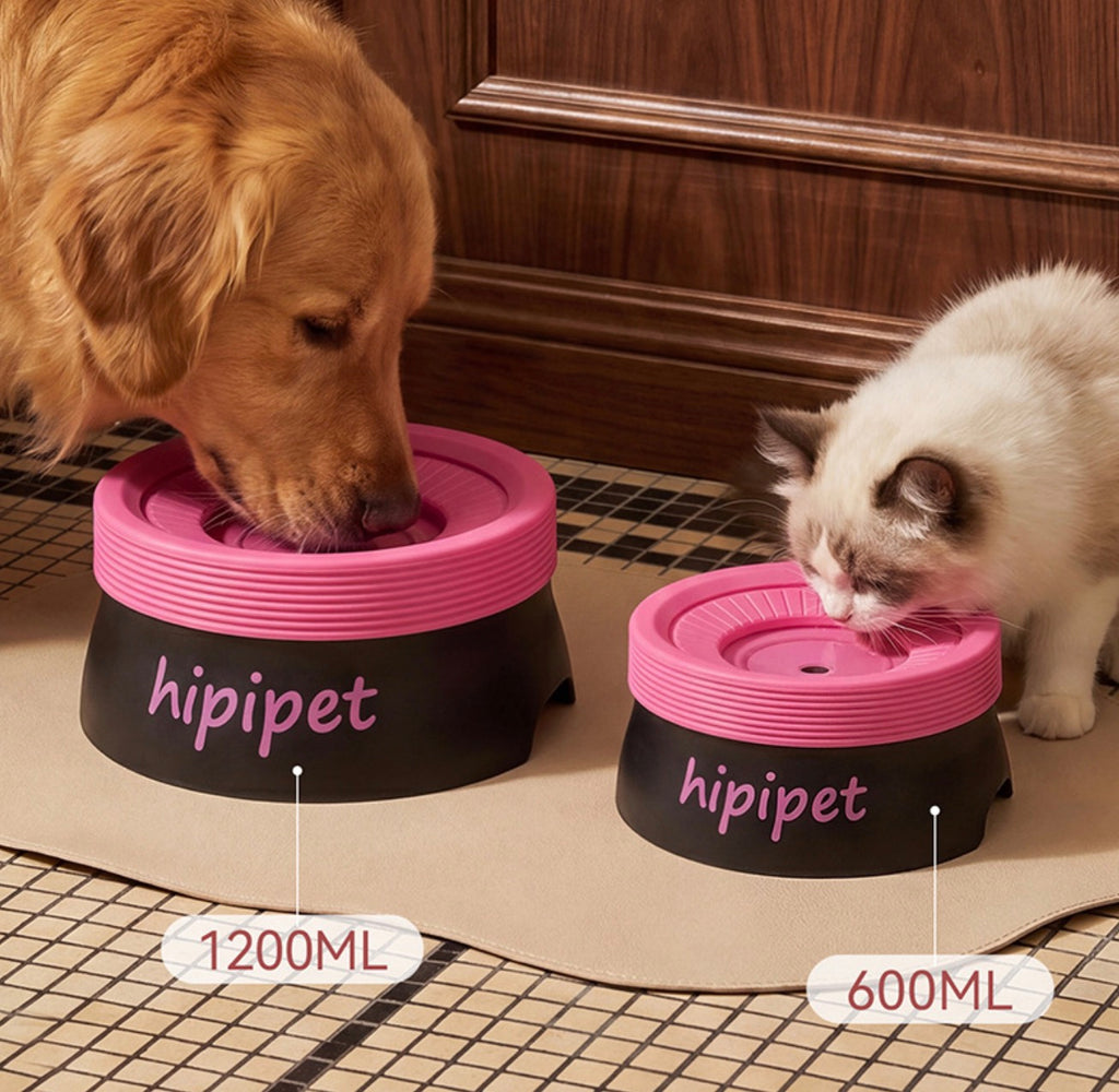 Splash-Free Floating Pet Water Bowl, Spill-Proof & Dust-Proof Food-Grade PP Dispenser