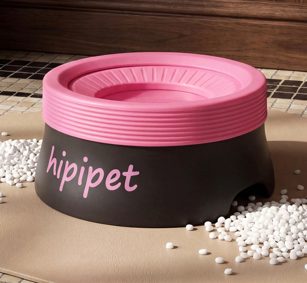 Splash-Free Floating Pet Water Bowl, Spill-Proof & Dust-Proof Food-Grade PP Dispenser