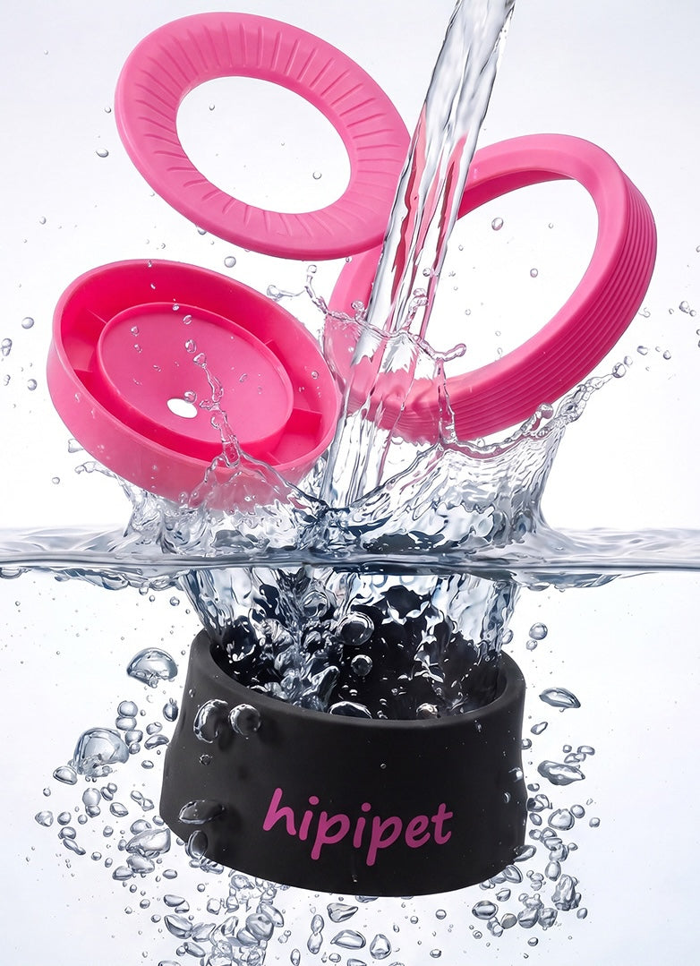 Splash-Free Floating Pet Water Bowl, Spill-Proof & Dust-Proof Food-Grade PP Dispenser