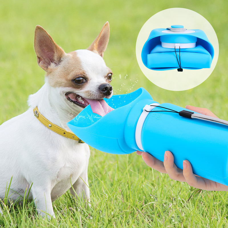 Collapsible Silicone Pet Travel Bottle