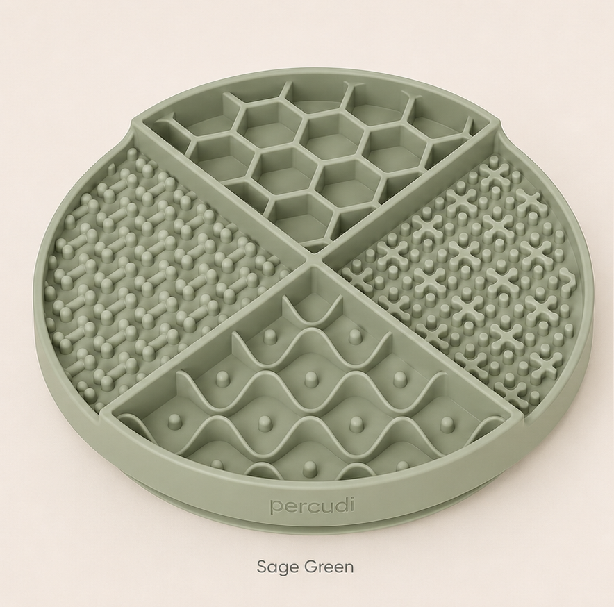 Custom color options for silicone slow feeder mats