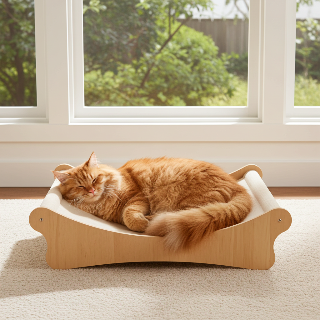 Moon Boat Cat Lounge & Scratcher