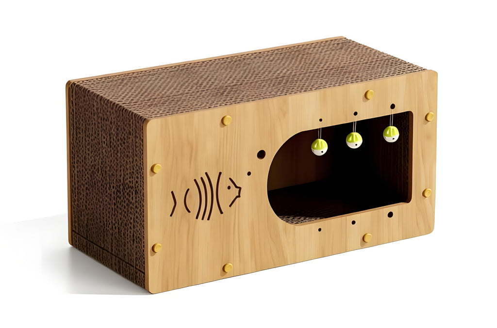 Multifunctional Cat Scratcher Villa / Cat Condo Scratcher