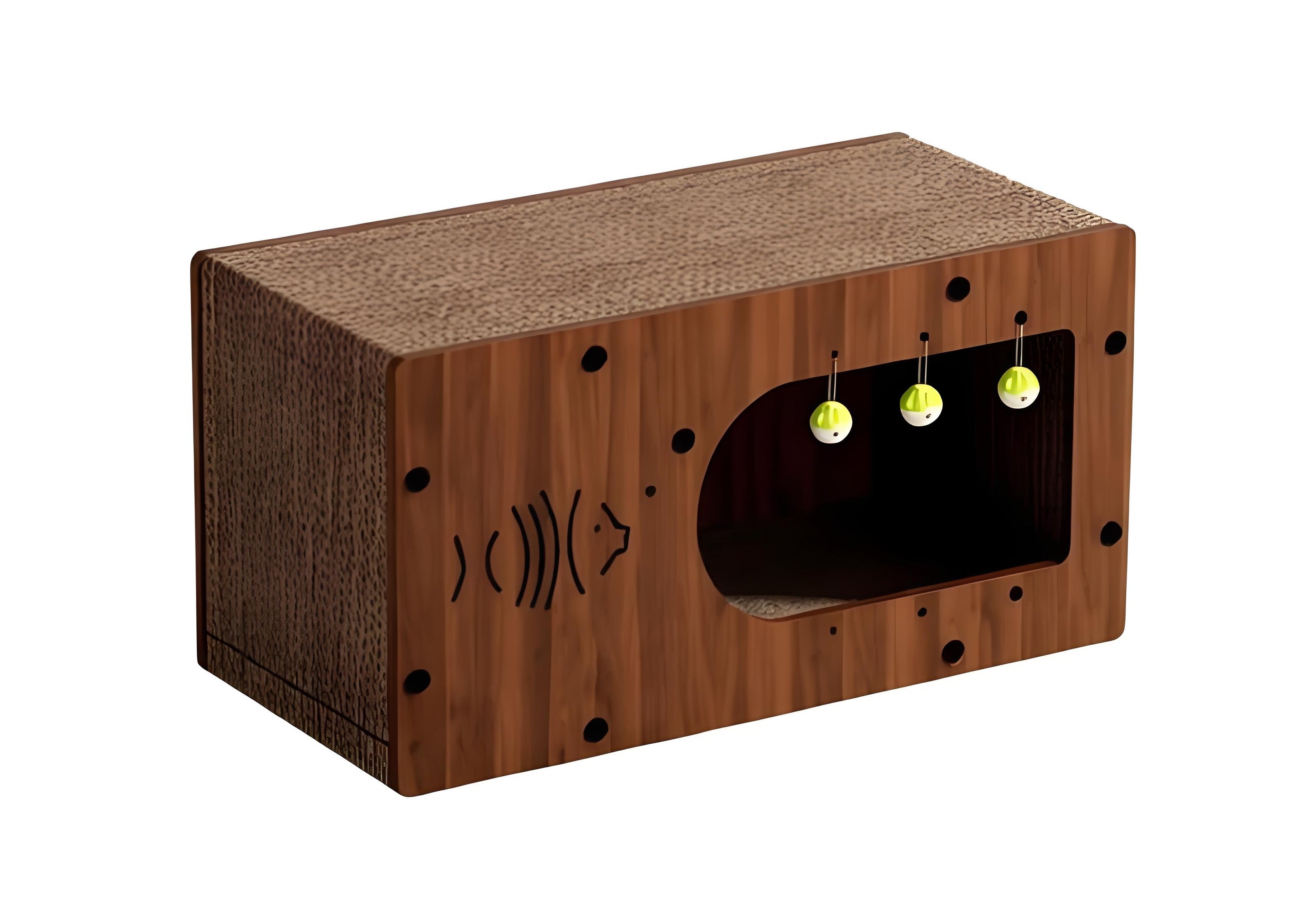 Multifunctional Cat Scratcher Villa / Cat Condo Scratcher