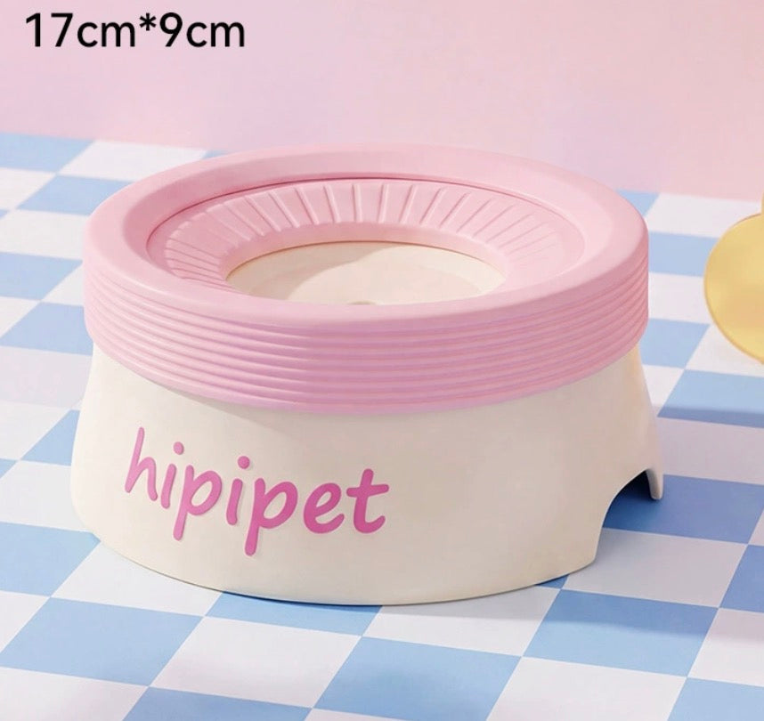 Splash-Free Floating Pet Water Bowl, Spill-Proof & Dust-Proof Food-Grade PP Dispenser