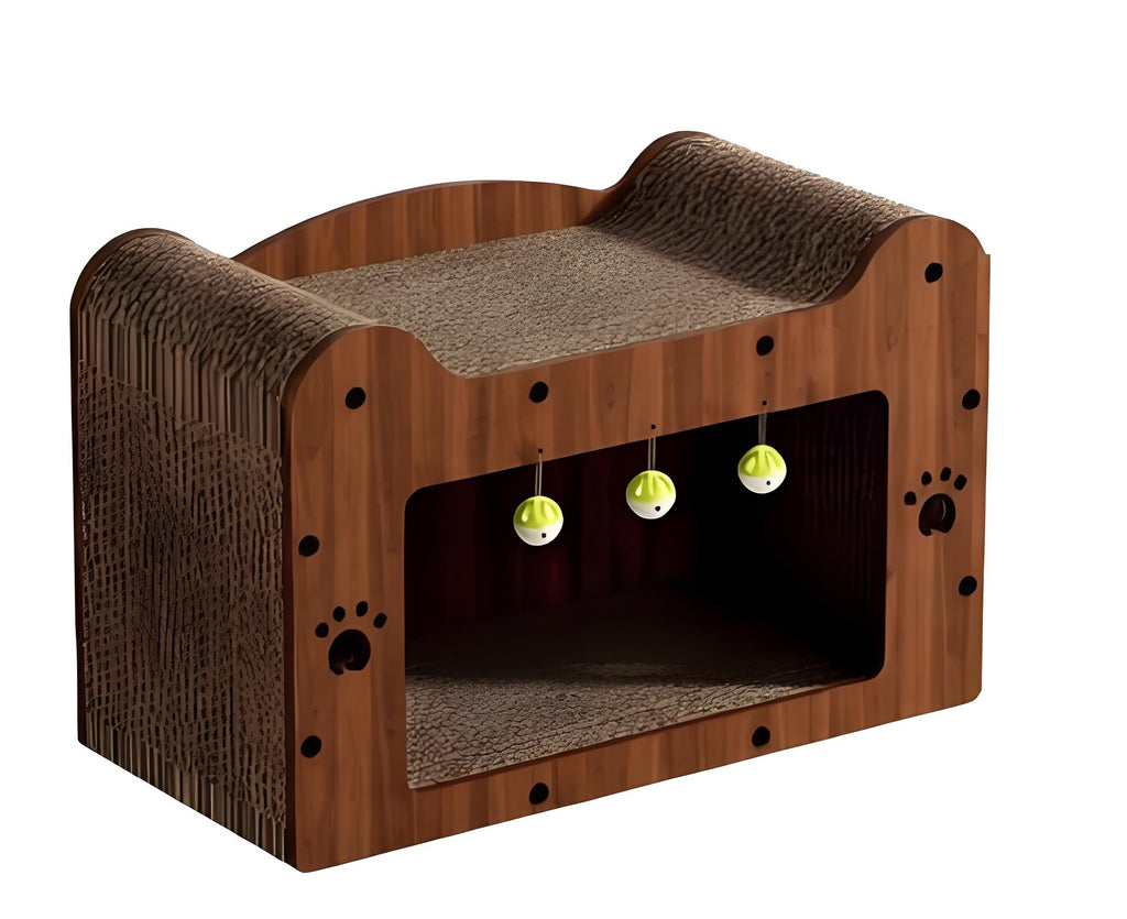 Wear-Resistant & Mess-Free All-in-One Vertical Cat Tree House