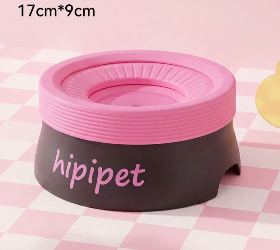 Splash-Free Floating Pet Water Bowl, Spill-Proof & Dust-Proof Food-Grade PP Dispenser