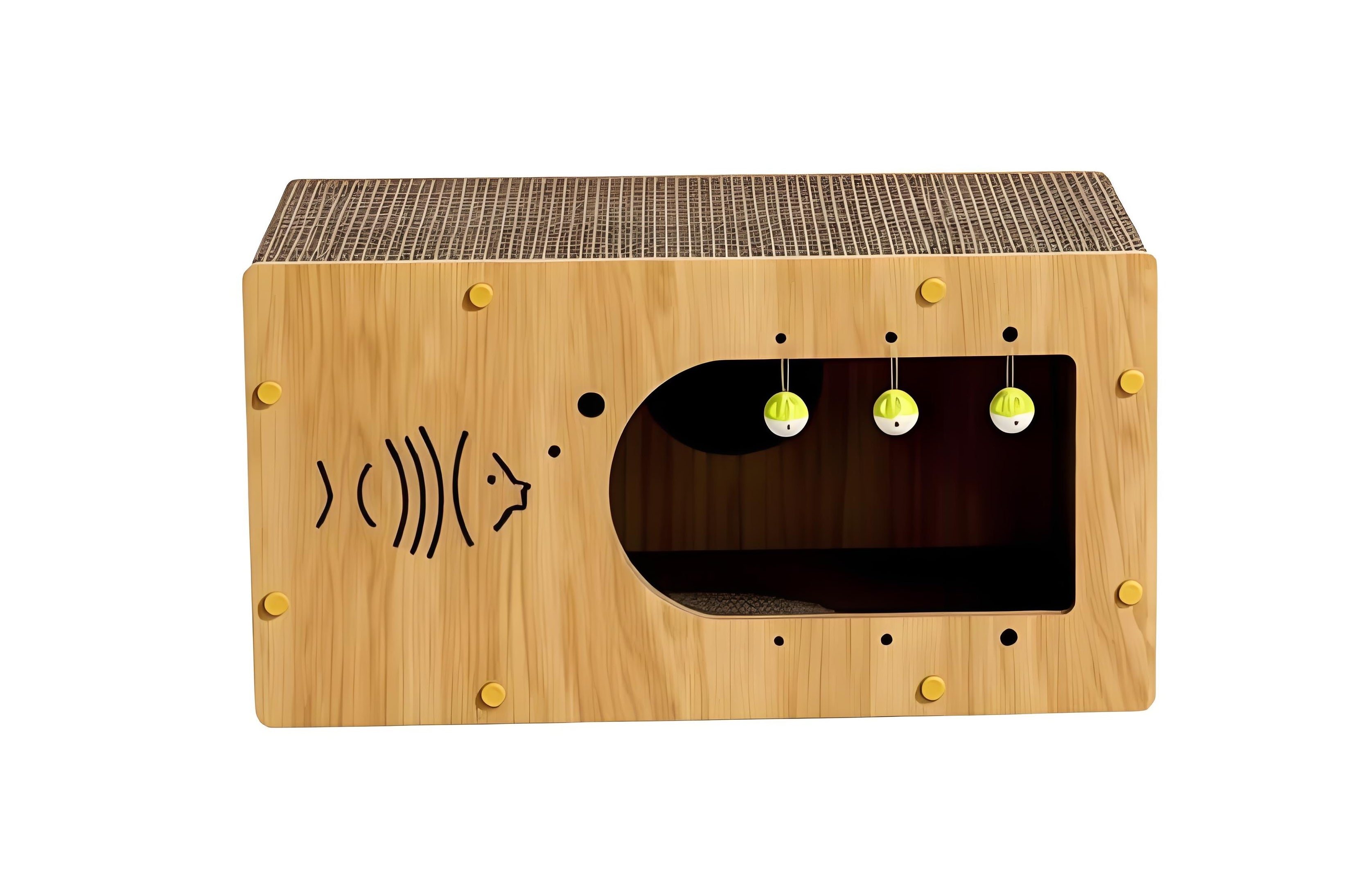 Multifunctional Cat Scratcher Villa / Cat Condo Scratcher
