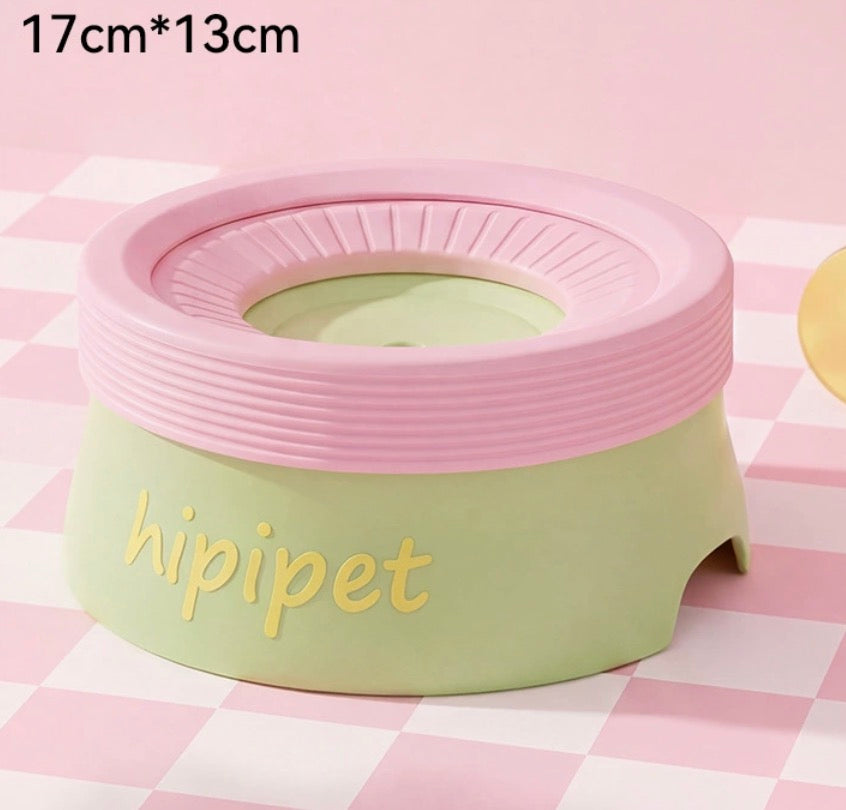 Splash-Free Floating Pet Water Bowl, Spill-Proof & Dust-Proof Food-Grade PP Dispenser