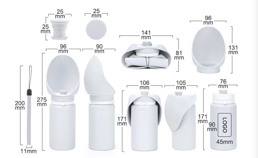 Collapsible Silicone Pet Travel Bottle