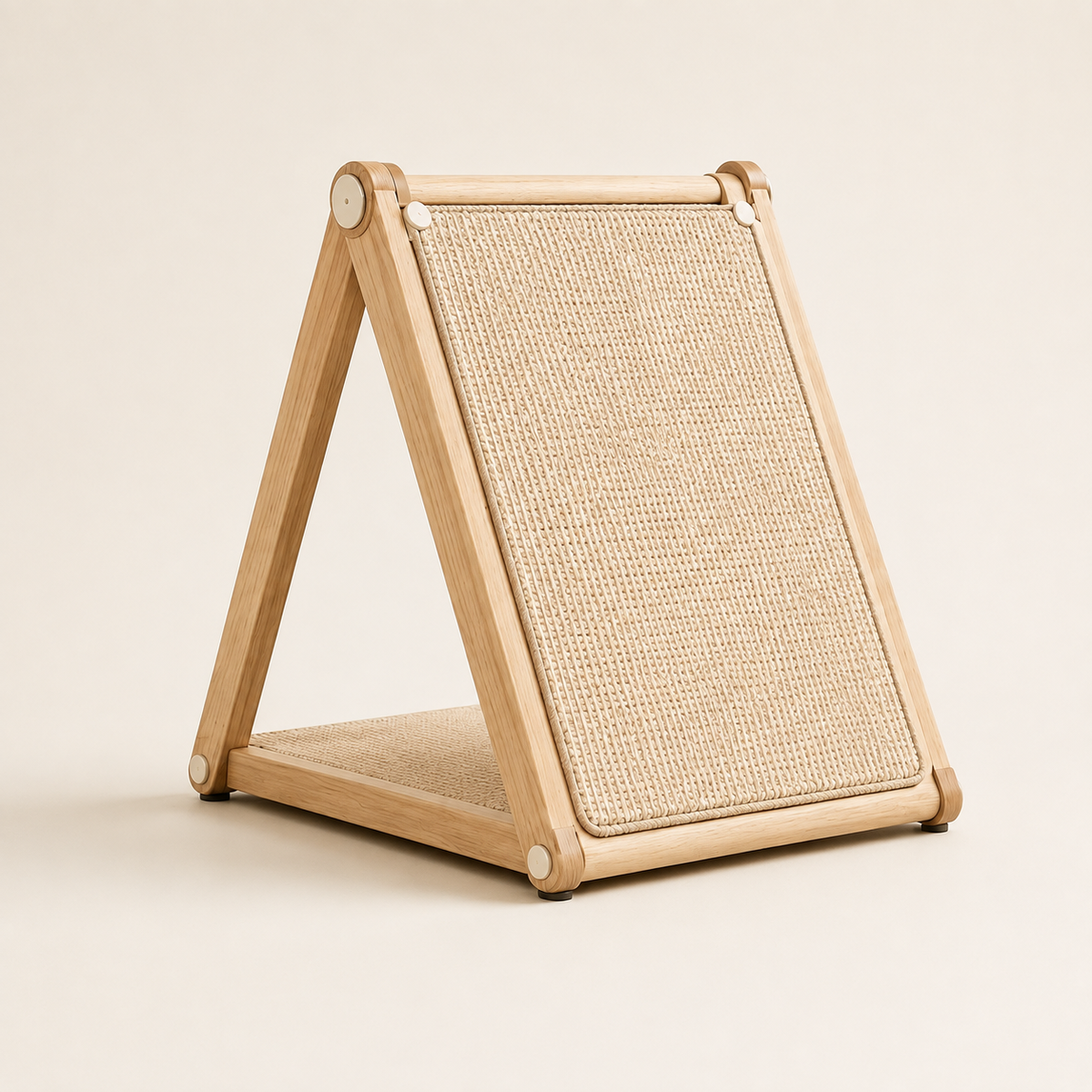 Adjustable A-frame cat scratcher with a natural sisal fabric scratching panel