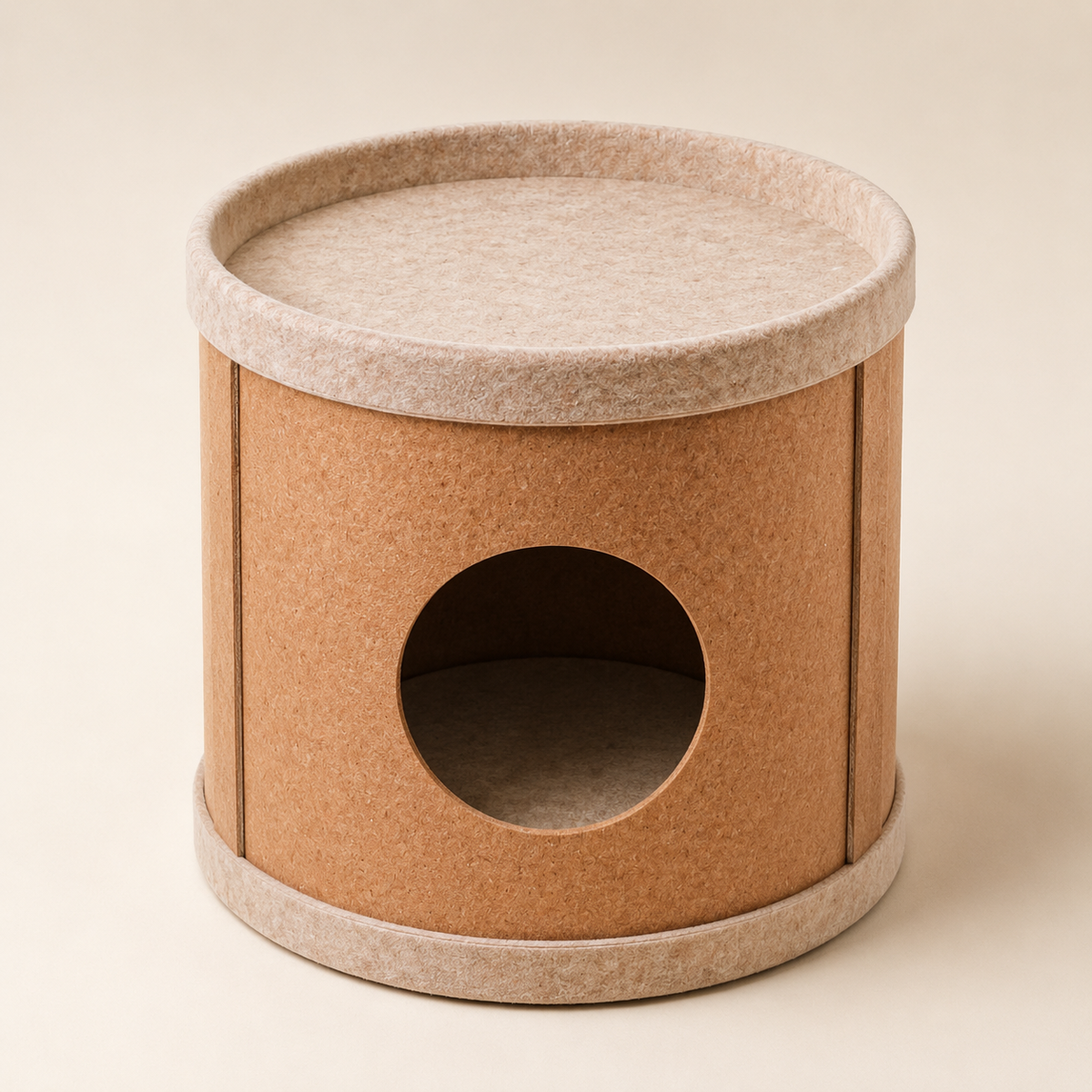 Natural Cork Texture Cat Hideaway