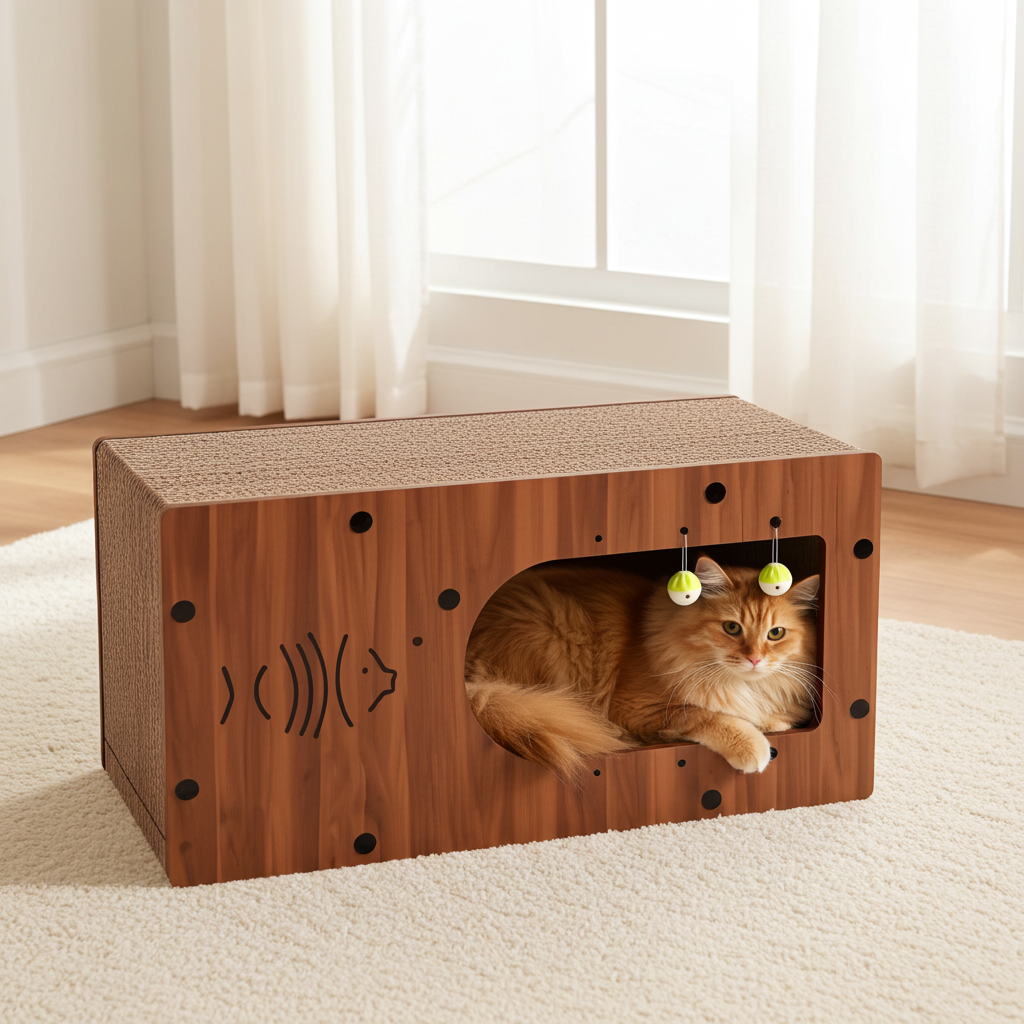 Multifunctional Cat Scratcher Villa