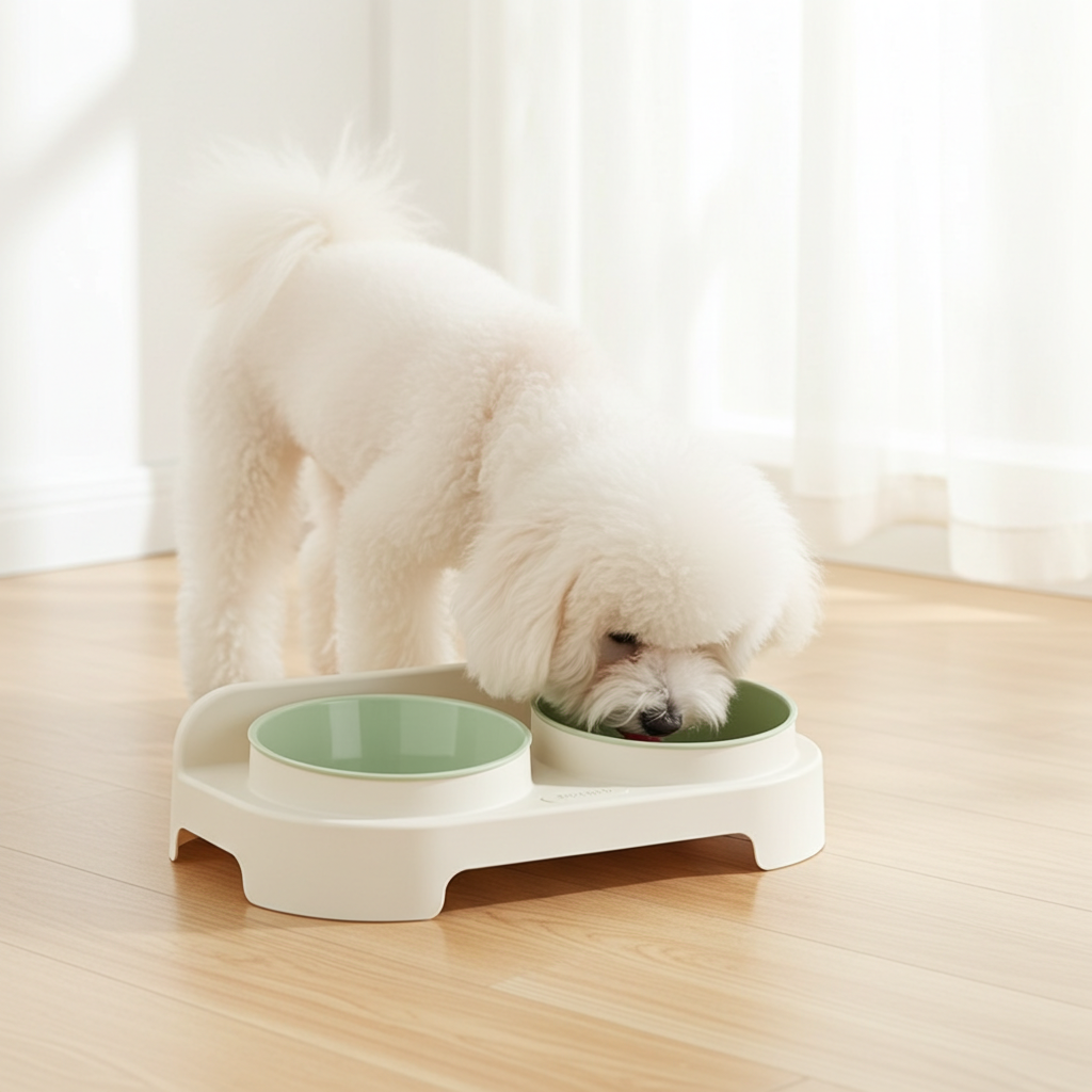 Double Pet Bowl – Eco-friendly PP Food & Water Feeder （Essential Series）