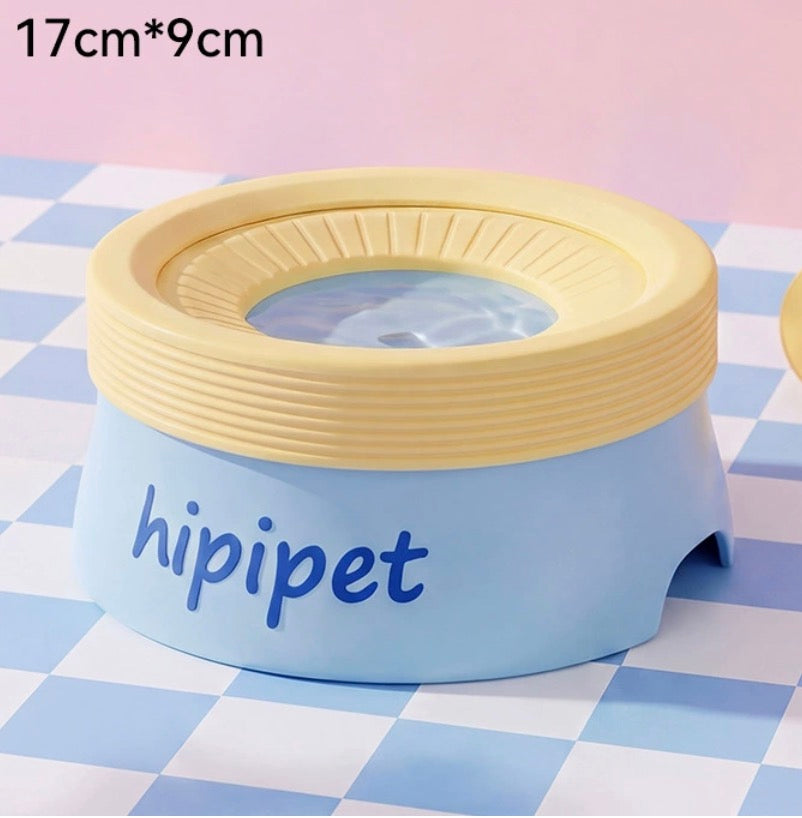 Splash-Free Floating Pet Water Bowl, Spill-Proof & Dust-Proof Food-Grade PP Dispenser