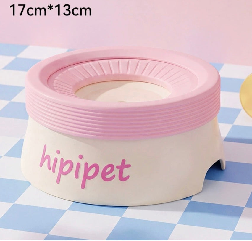 Splash-Free Floating Pet Water Bowl, Spill-Proof & Dust-Proof Food-Grade PP Dispenser