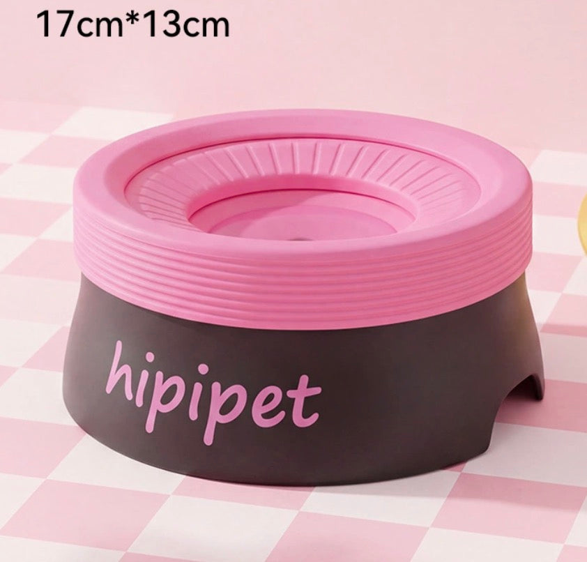 Splash-Free Floating Pet Water Bowl, Spill-Proof & Dust-Proof Food-Grade PP Dispenser