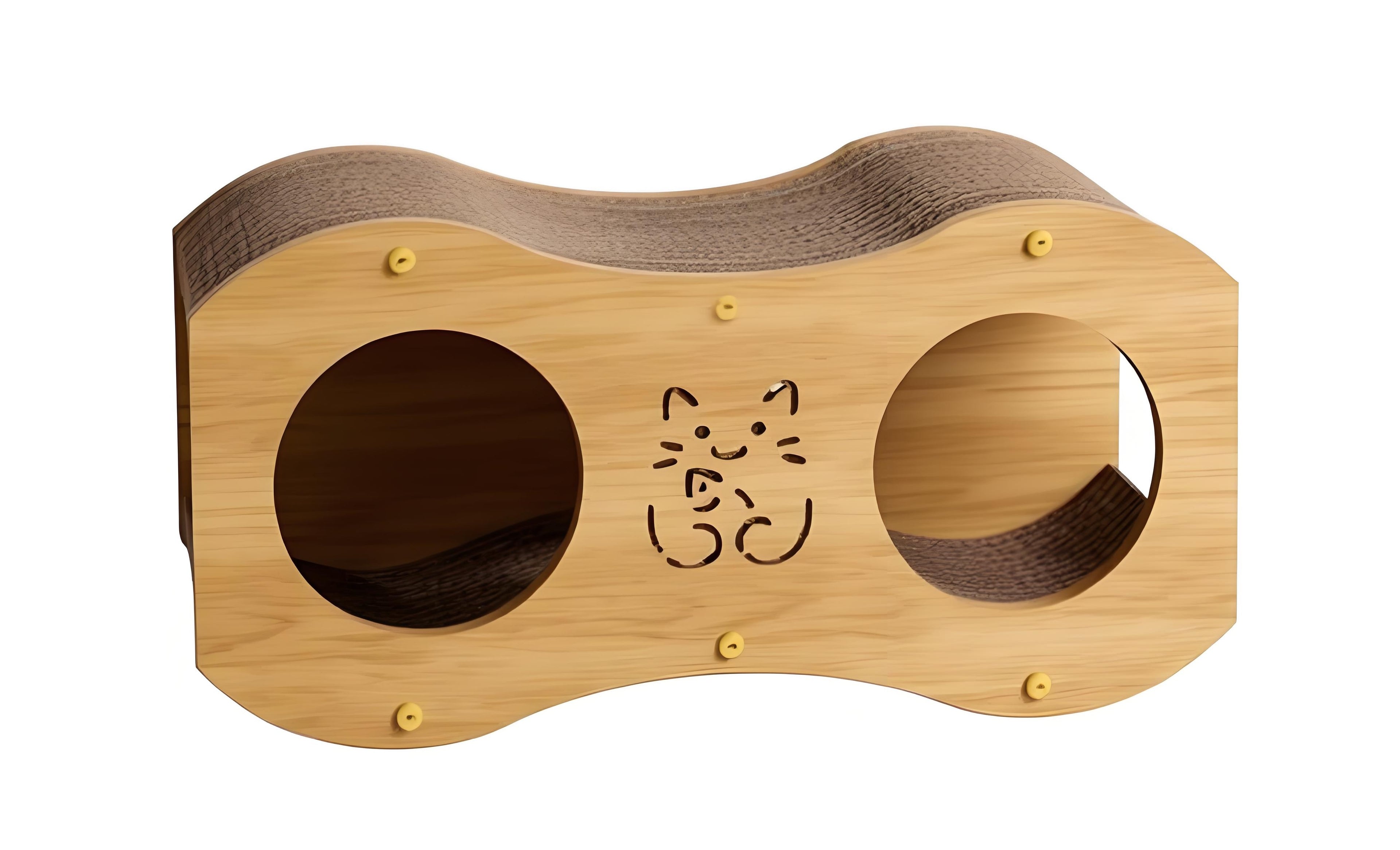 2-in-1 Cat Tunnel & Scratching Lounge