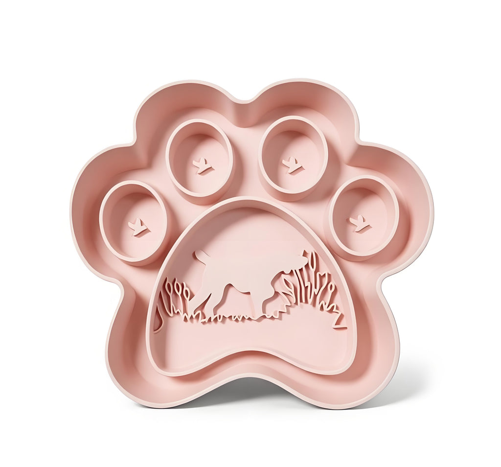 Food-Grade Silicone Multi-Compartment Pet Slow Feeder