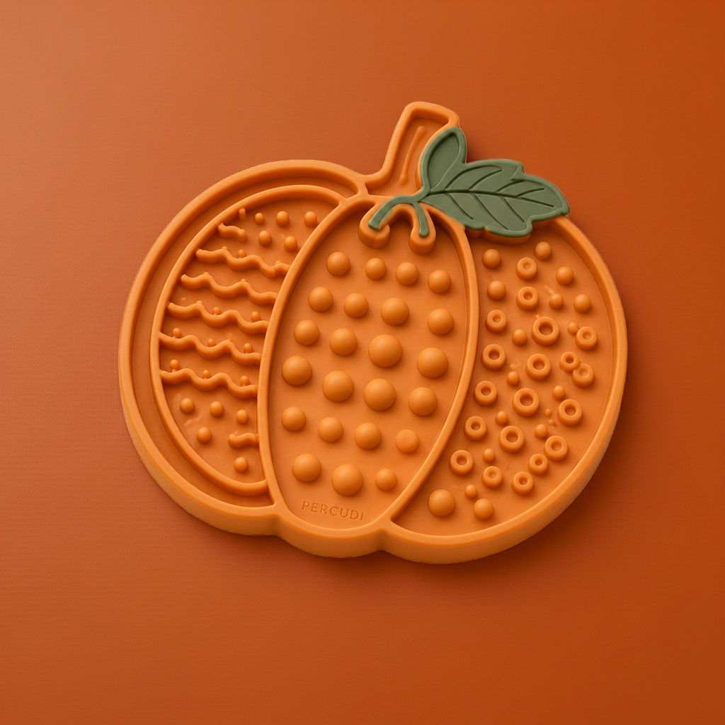 Pumpkin Silicone Slow Feeding Mat