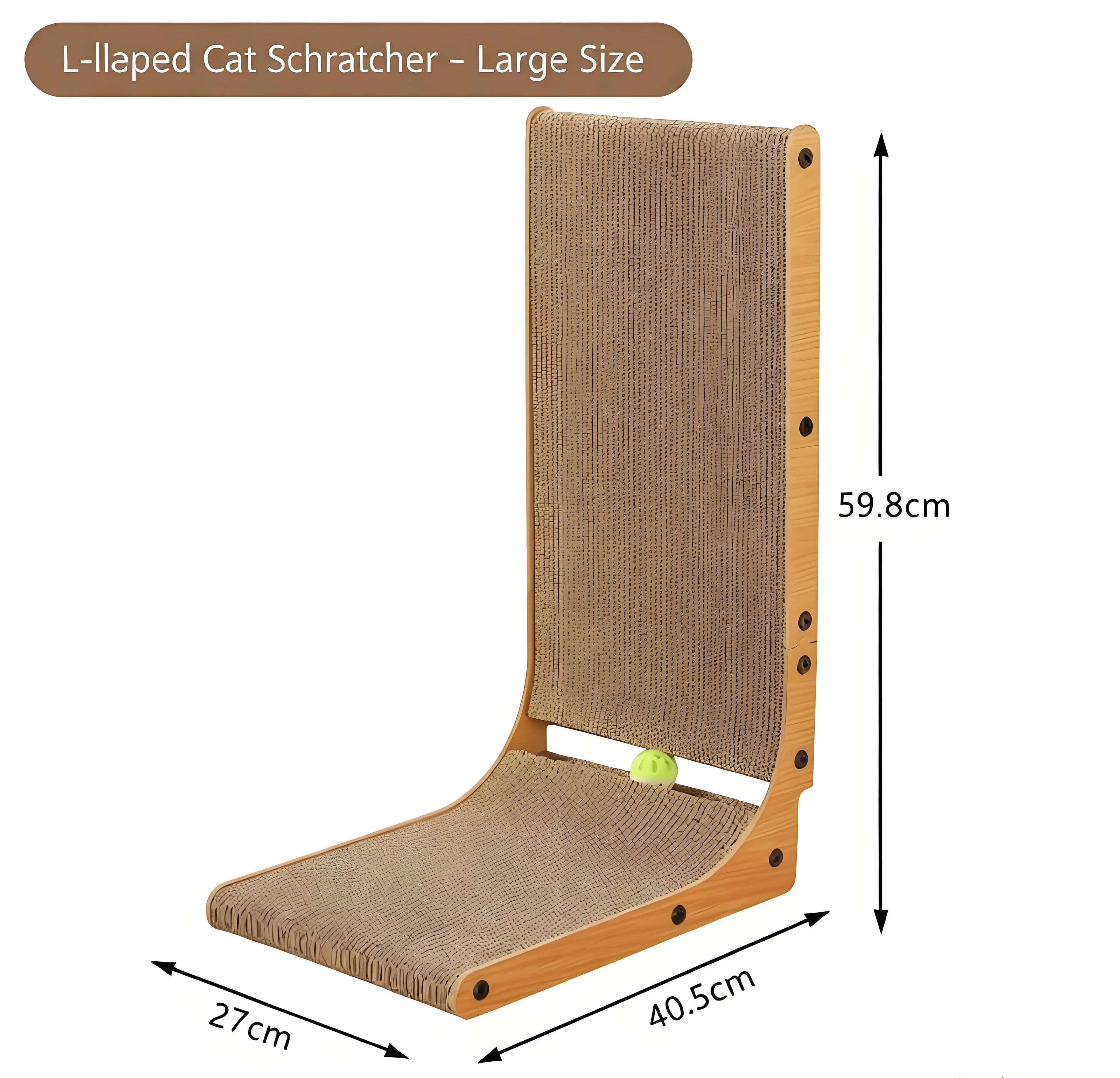 Minimalist L-Shaped Cat Scratcher & Lounge