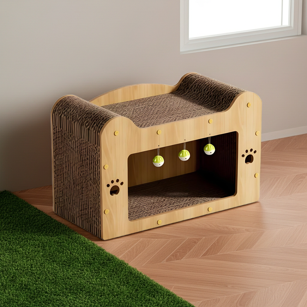 Wear-Resistant Cat Tree House