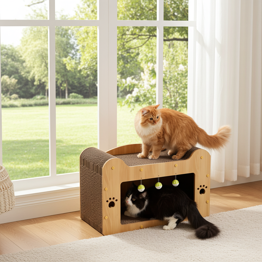 Wear-Resistant Cat Tree House