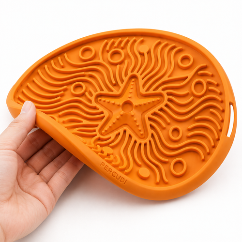 silicone surface raised feeding channels and rounded attachment slot