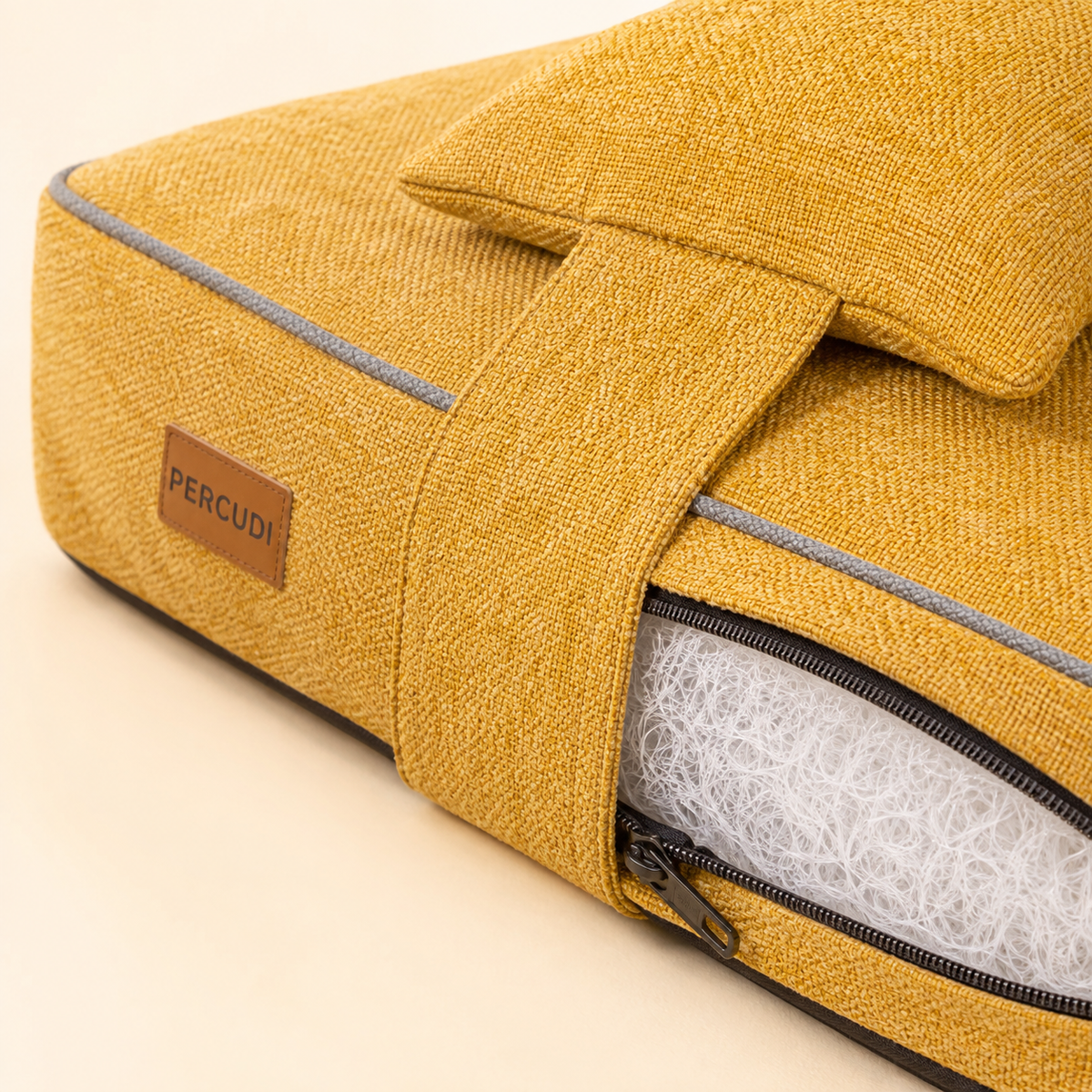 Air-Fiber Pet Mattress with Support Pillow