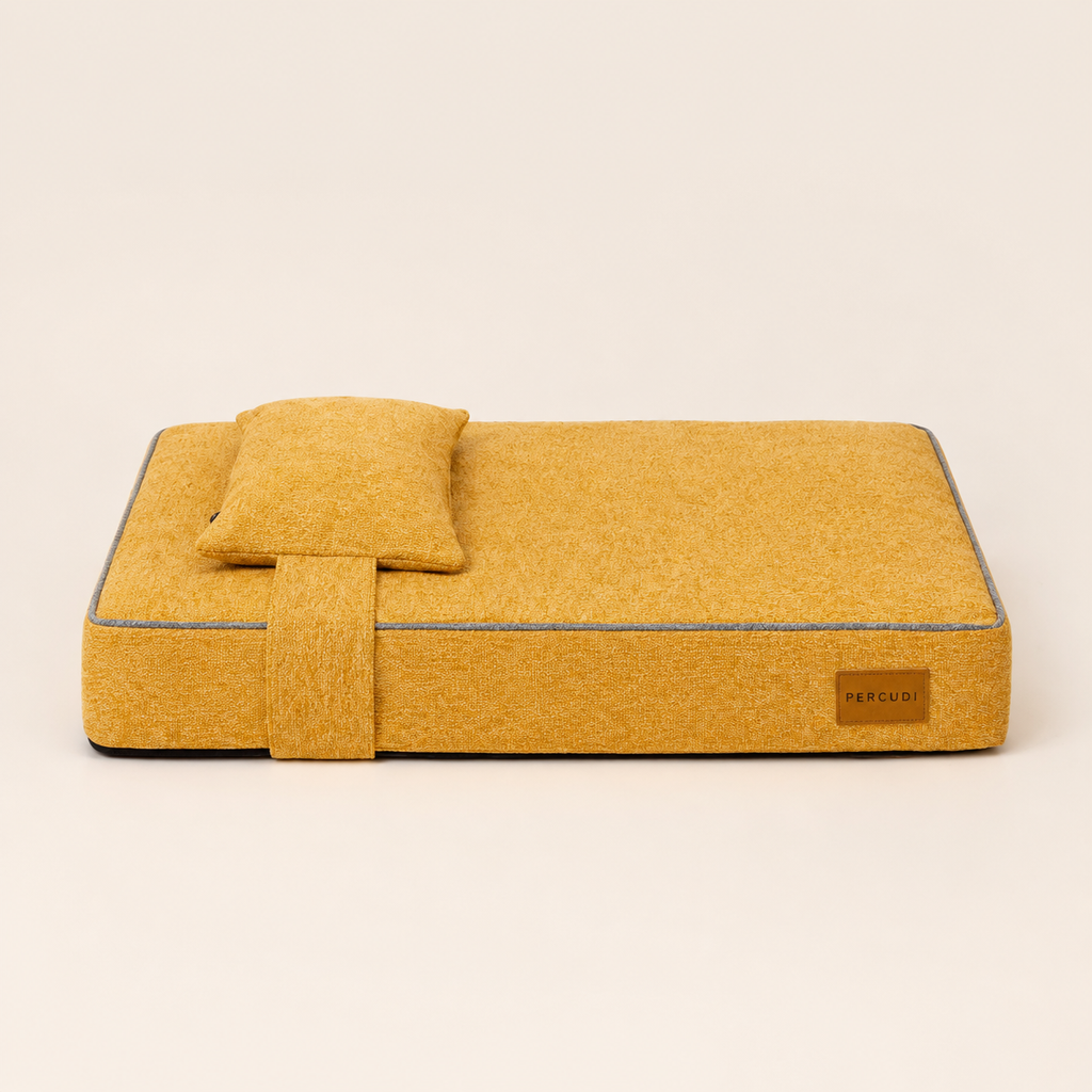 Air-Fiber Pet Mattress with Support Pillow