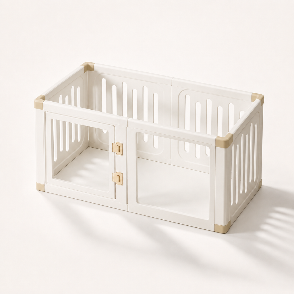 Percudi mixed clear-panel pet playpen product view