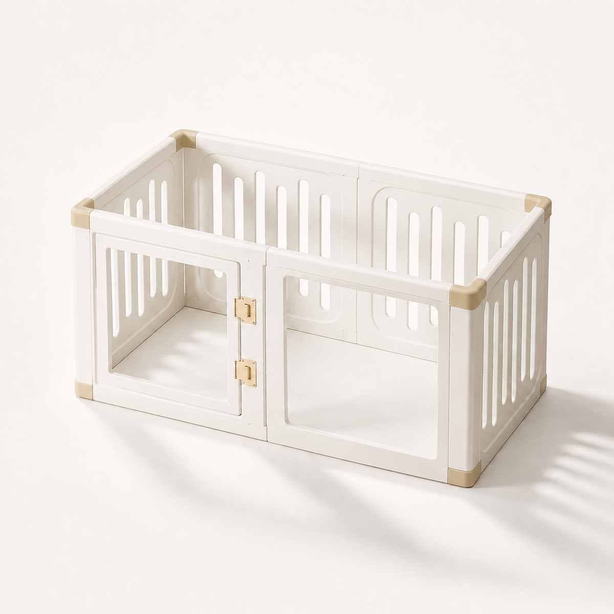 Percudi mixed clear-panel pet playpen product view