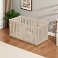 Rolling Pet Playpen with Cute Dog Badge
