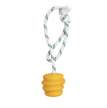Natural Rubber Ball Rope Toy - Small
