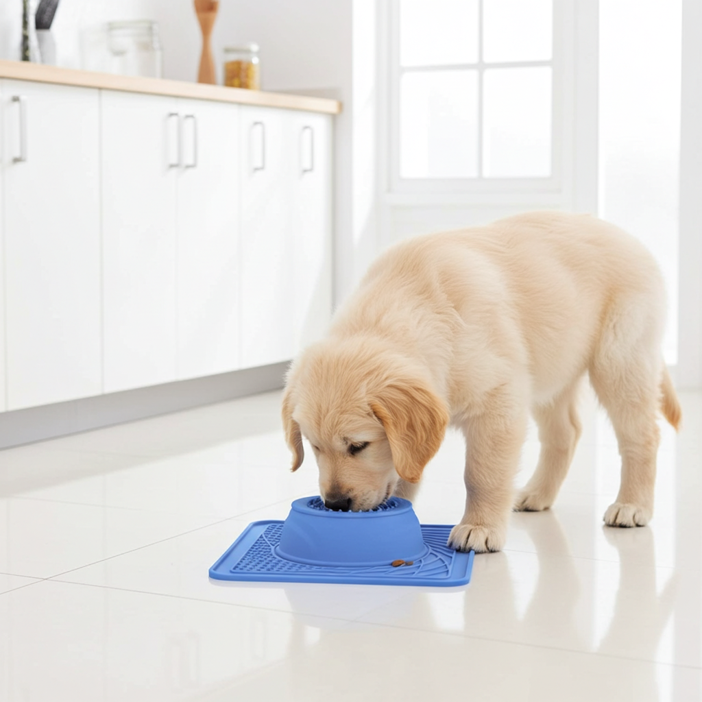2-in-1 Suction Cup Slow Feeder Bowl